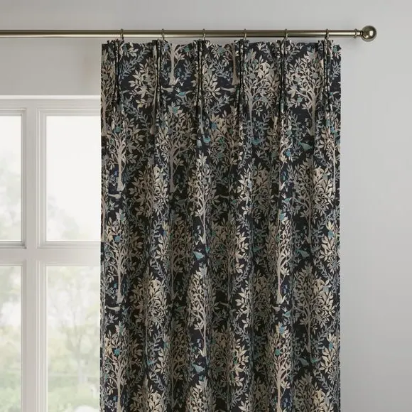 Made to Measure Curtains - Ink, Jacquard