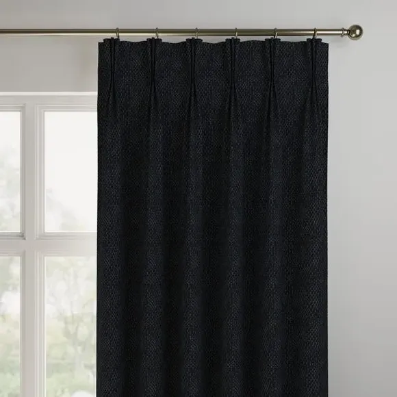 Made to Measure Curtains - Ink, Polycotton