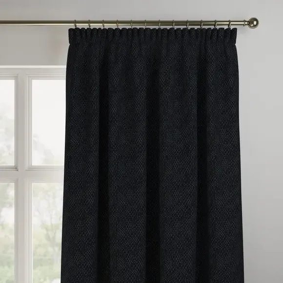 Made to Measure Curtains - Ink, Polycotton
