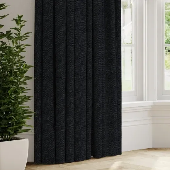 Made to Measure Curtains - Ink, Polycotton