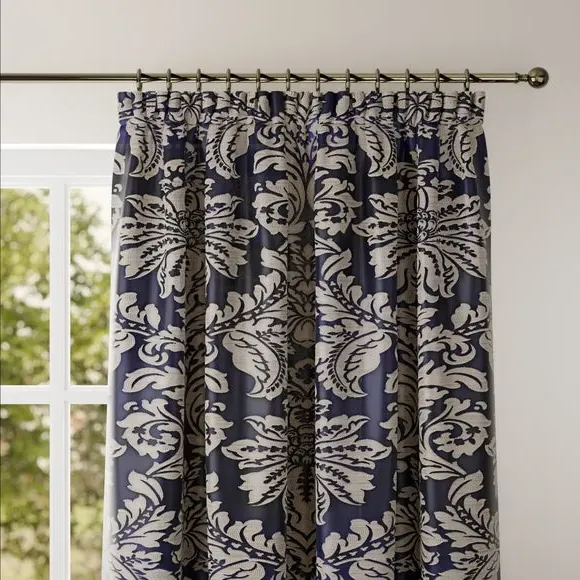 Made to Measure Curtains - Ink, Satin