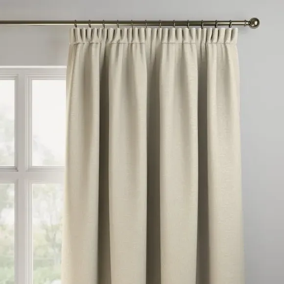 Made to Measure Curtains - Ivory, Textured Fabric