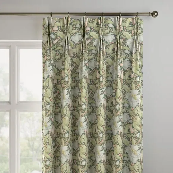 Made to Measure Curtains - Jade, Floral Fabric