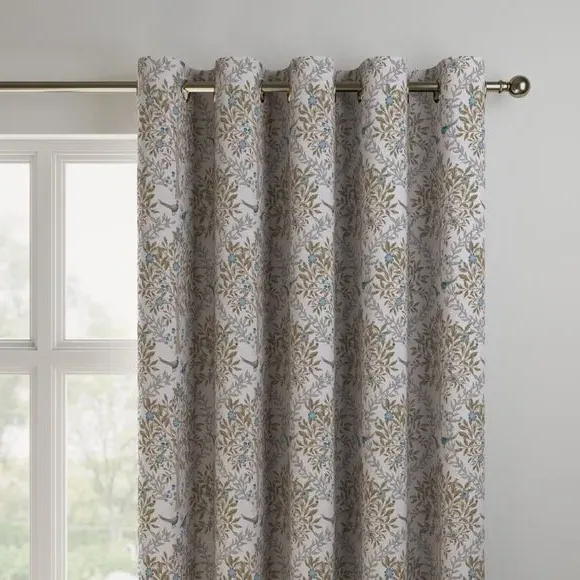 Made to Measure Curtains - Kingfisher, Jacquard