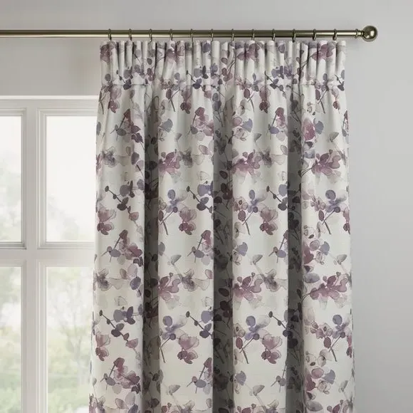 Made to Measure Curtains - Mauve, Floral