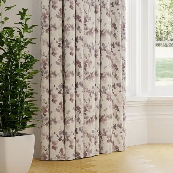 Made to Measure Curtains - Mauve, Floral image