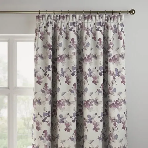 Made to Measure Curtains - Mauve, Floral