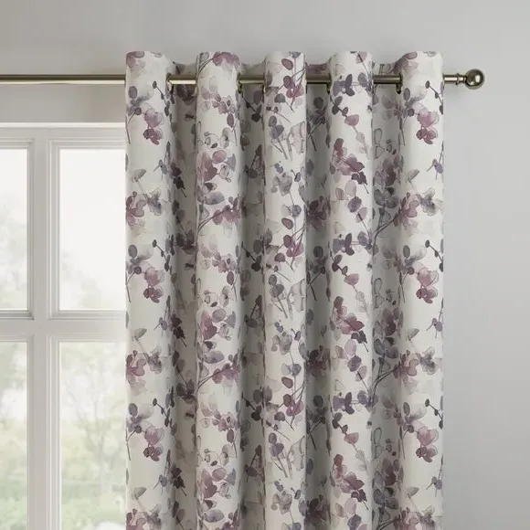 Made to Measure Curtains - Mauve, Floral