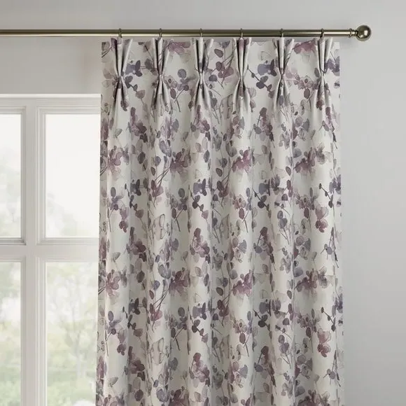 Made to Measure Curtains - Mauve, Floral