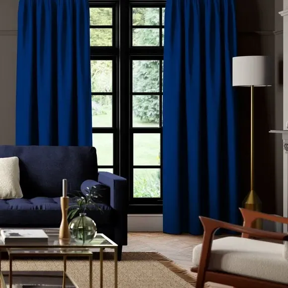 Made to Measure Curtains - Midnight, Cotton