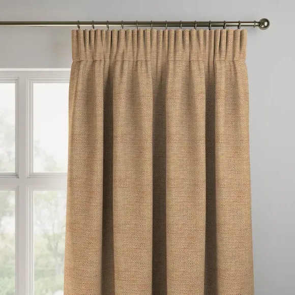 Made to Measure Curtains - Mustard, Textured