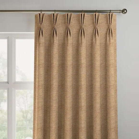 Made to Measure Curtains - Mustard, Textured