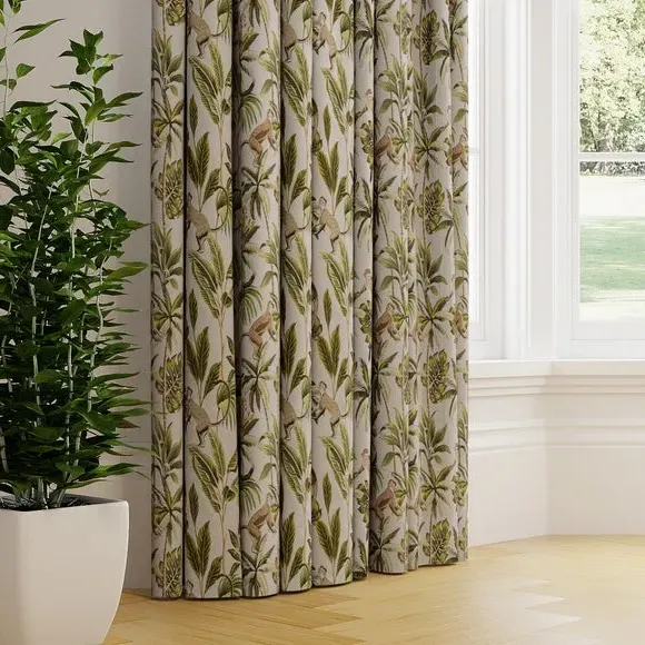Made to Measure Curtains - Natural, Printed image