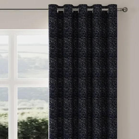 Made to Measure Curtains - Navy, Chenille