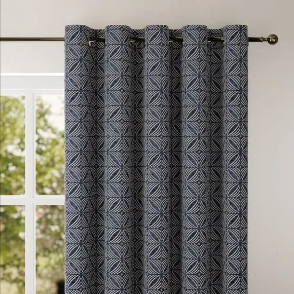 Made to Measure Curtains - Navy, Chenille
