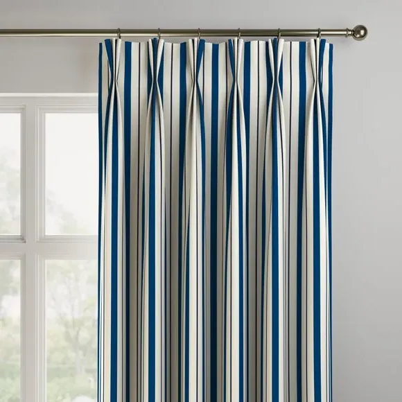 Made to Measure Curtains - Navy, Cotton