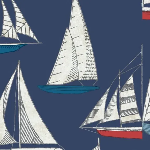 Made to Measure Curtains - Navy, Cotton