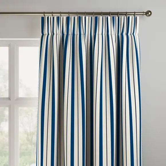 Made to Measure Curtains - Navy, Cotton