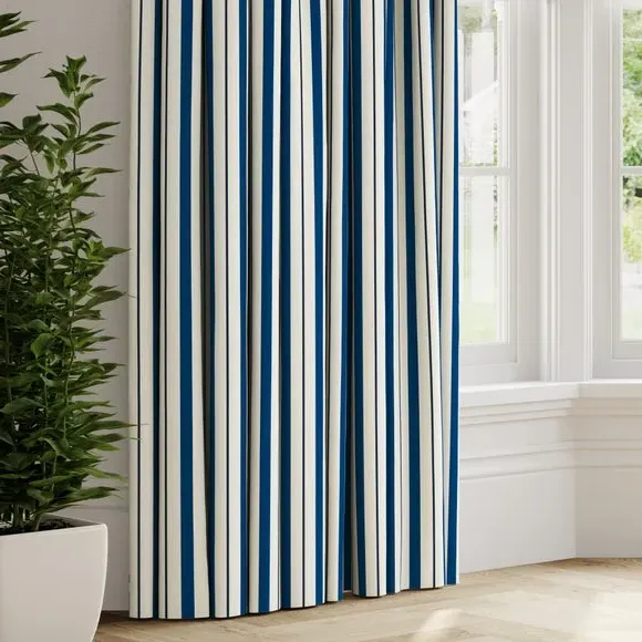 Made to Measure Curtains - Navy, Cotton image