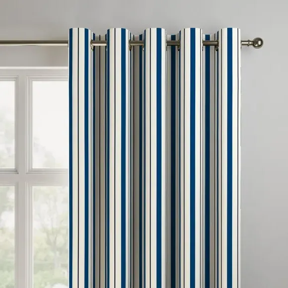 Made to Measure Curtains - Navy, Cotton
