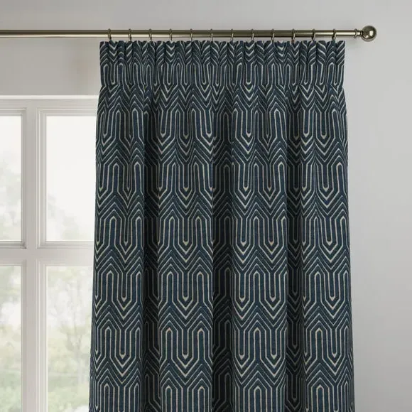 Made to Measure Curtains - Navy, Cotton