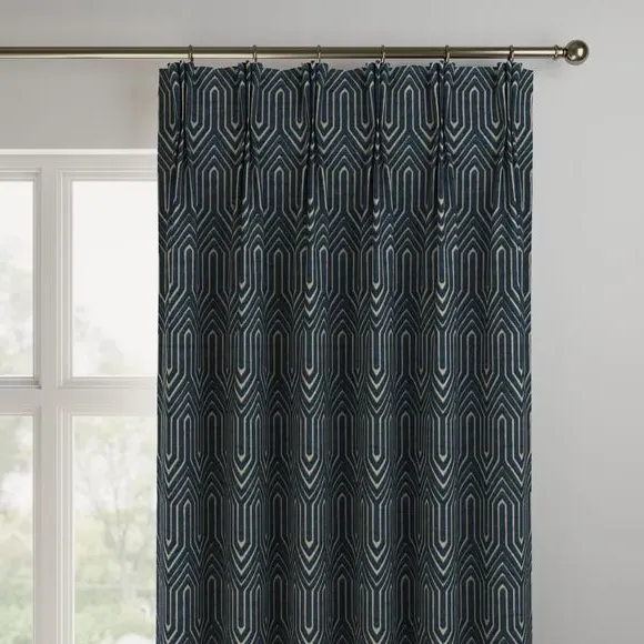 Made to Measure Curtains - Navy, Cotton