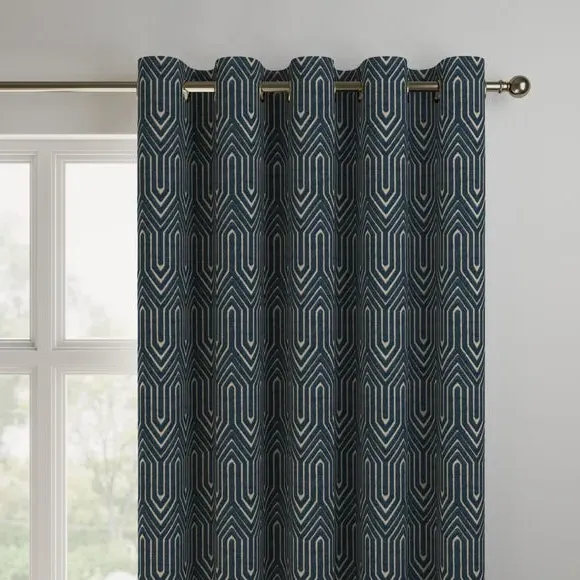 Made to Measure Curtains - Navy, Cotton