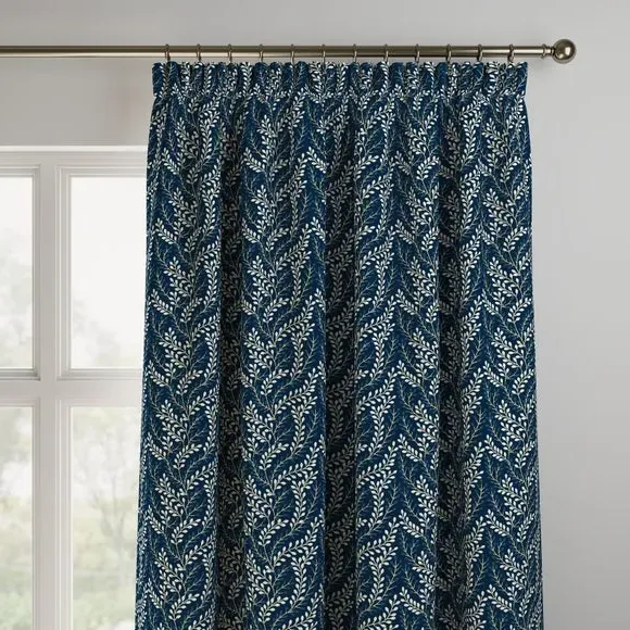 Made to Measure Curtains - Navy, Polycotton