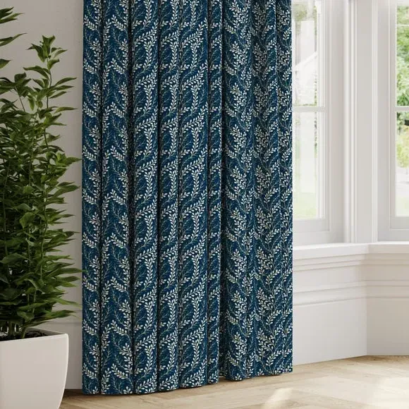 Made to Measure Curtains - Navy, Polycotton