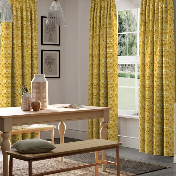 Made to Measure Curtains - Ochre, Cotton