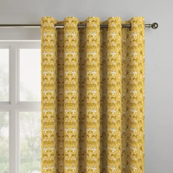 Made to Measure Curtains - Ochre, Cotton