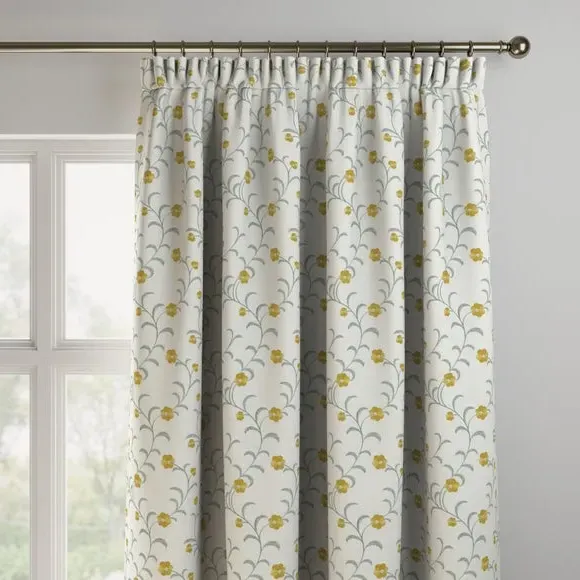 Made to Measure Curtains - Ochre, Polycotton