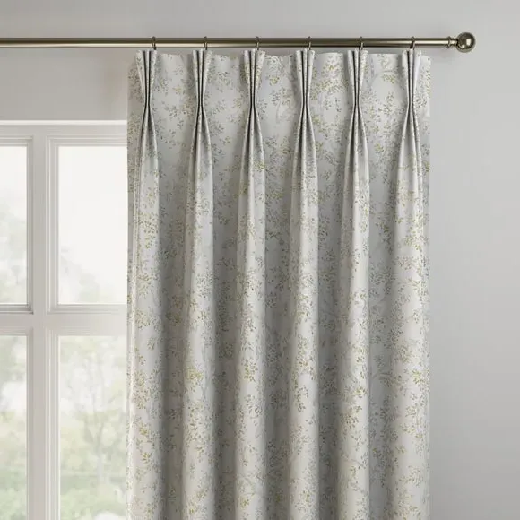 Made to Measure Curtains - Ochre, Printed