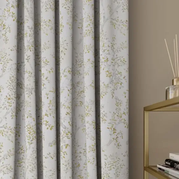 Made to Measure Curtains - Ochre, Printed