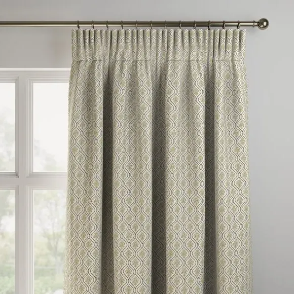 Made to Measure Curtains - Olive, Cotton Linen