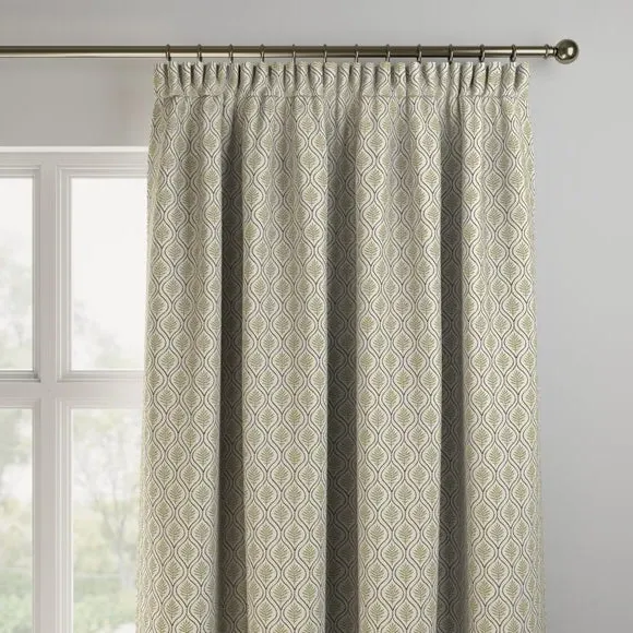 Made to Measure Curtains - Olive, Cotton Linen