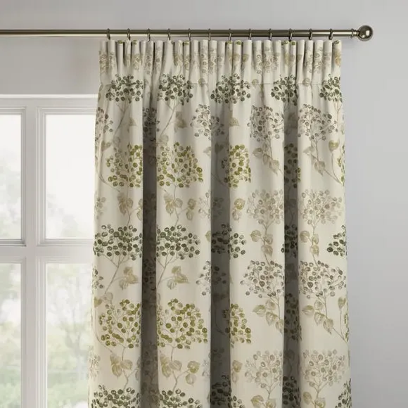 Made to Measure Curtains - Olive, Floral