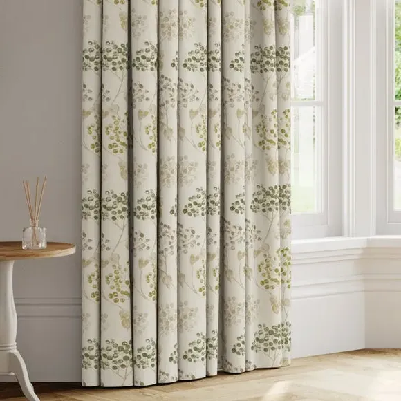 Made to Measure Curtains - Olive, Floral image