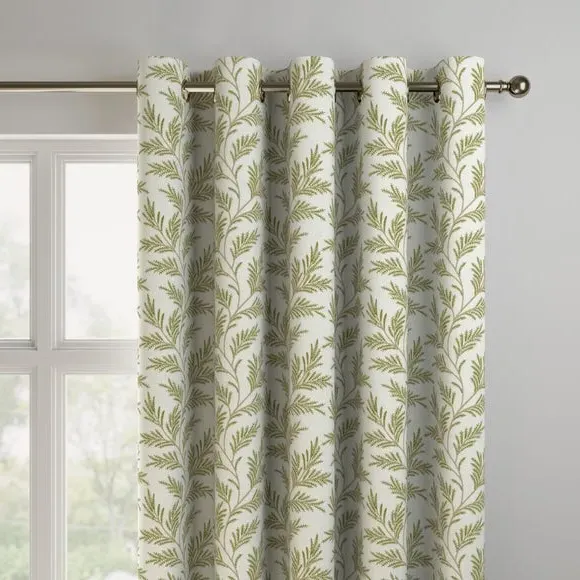 Made to Measure Curtains - Olive, Polycotton
