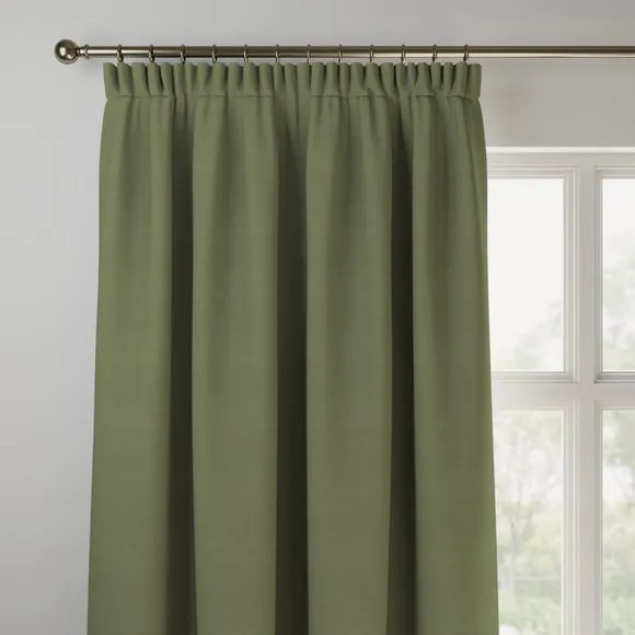 Made to Measure Curtains - Olive, Polyester