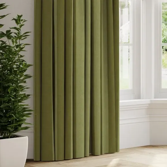 Made to Measure Curtains - Olive, Polyester