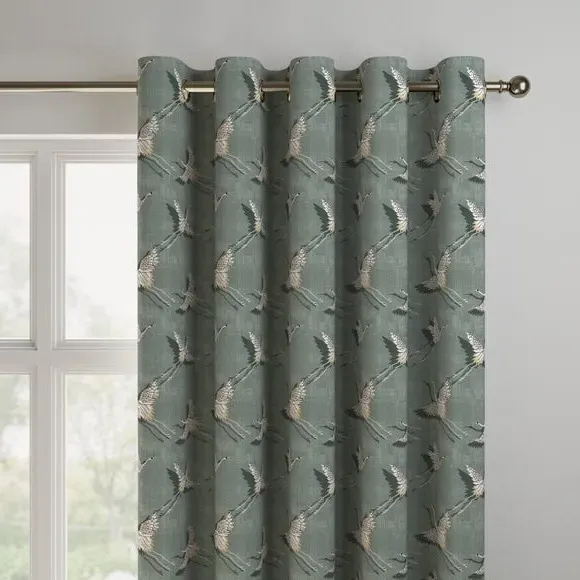 Made to Measure Curtains - Olive, Printed