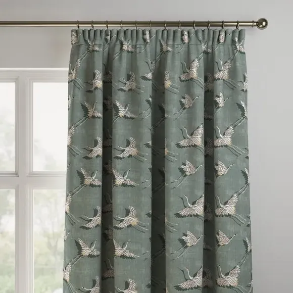 Made to Measure Curtains - Olive, Printed