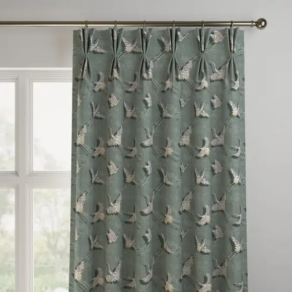 Made to Measure Curtains - Olive, Printed