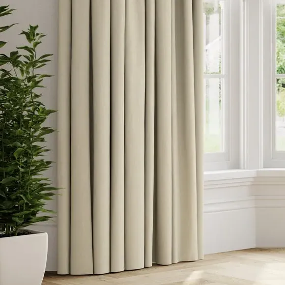 Made to Measure Curtains - Oyster, Polycotton