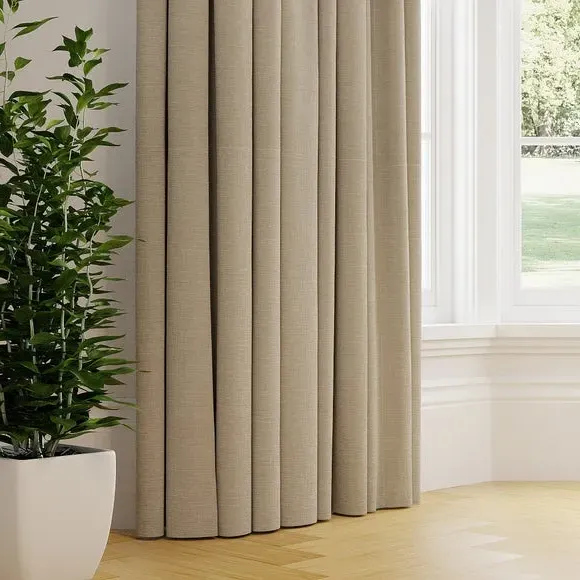 Made to Measure Curtains - Oyster, Textured