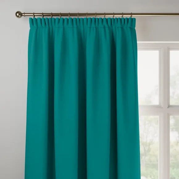 Made to Measure Curtains - Petrol, Cotton