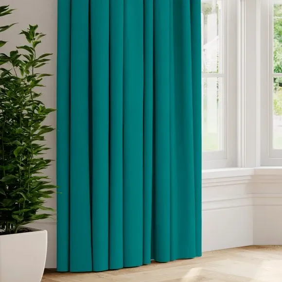 Made to Measure Curtains - Petrol, Cotton