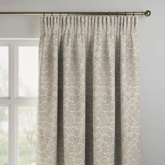 Made to Measure Curtains - Pewter, Jacquard