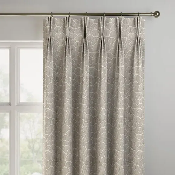 Made to Measure Curtains - Pewter, Jacquard